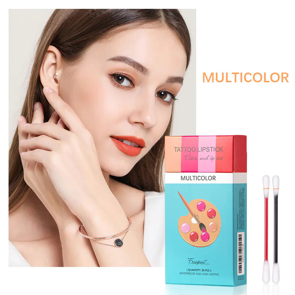 20 Pcs Set Waterproof Portable Rose Lipsticks with Case