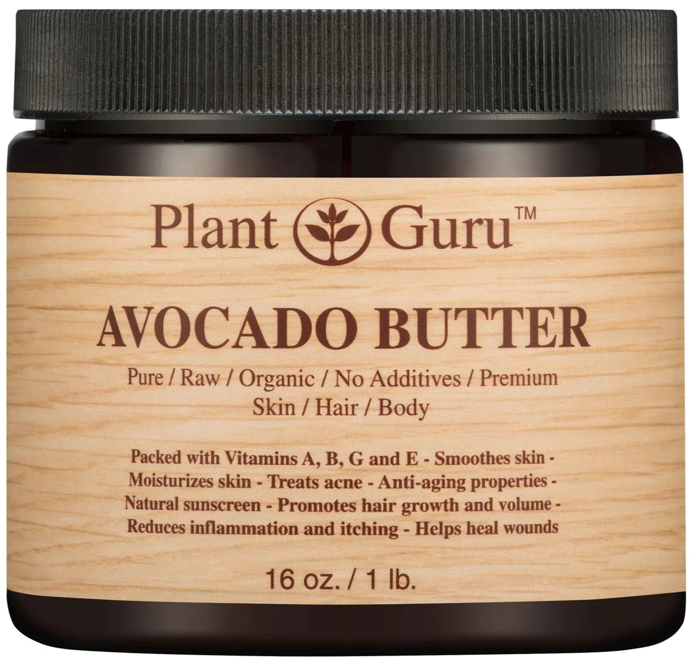 100% pure raw avocado body butter. Natural cold-pressed moisturizer for dry skin, hair, nails. Perfect for DIY creams, balms, lotions and soaps.

