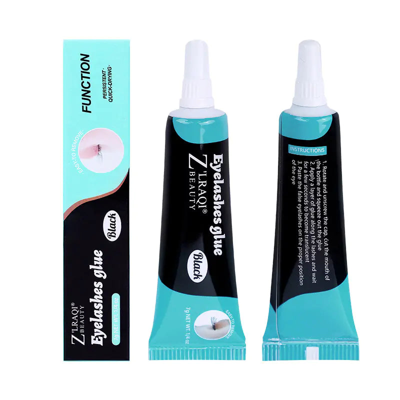 Gentle waterproof eyelash glue for natural look. Strong hold, easy application, safe for sensitive eyes. Perfect for false lashes and extensions.

