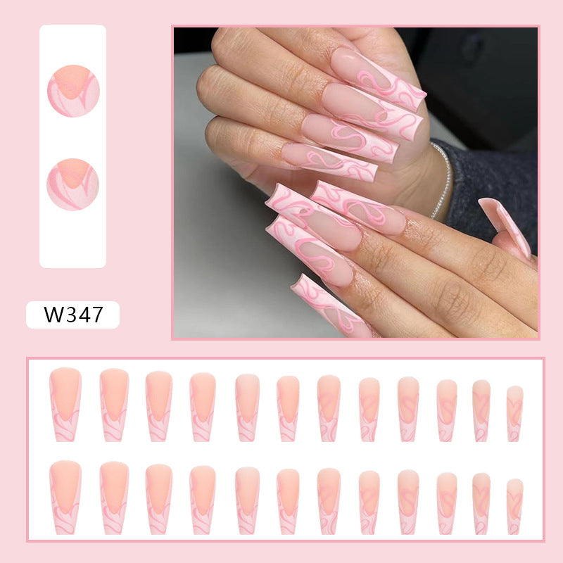 Get salon-quality nails instantly with our adorable Heart Stripe Fake Nails. Easy press-on application, reusable design. Perfect for Valentine's Day, dates, or everyday glam. Ships fast!