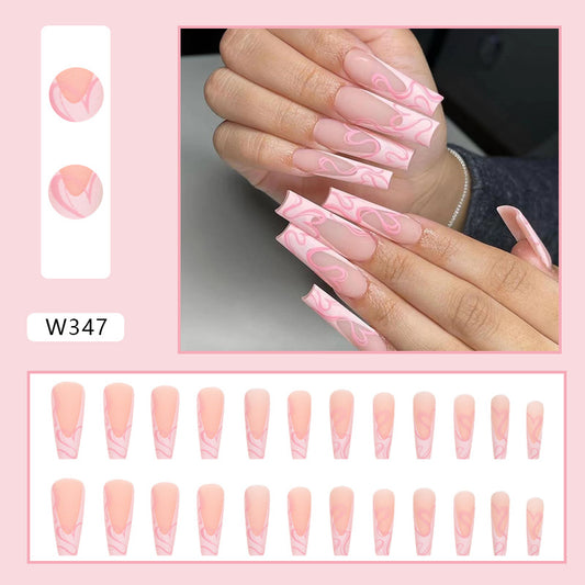 Get salon-quality nails instantly with our adorable Heart Stripe Fake Nails. Easy press-on application, reusable design. Perfect for Valentine's Day, dates, or everyday glam. Ships fast!