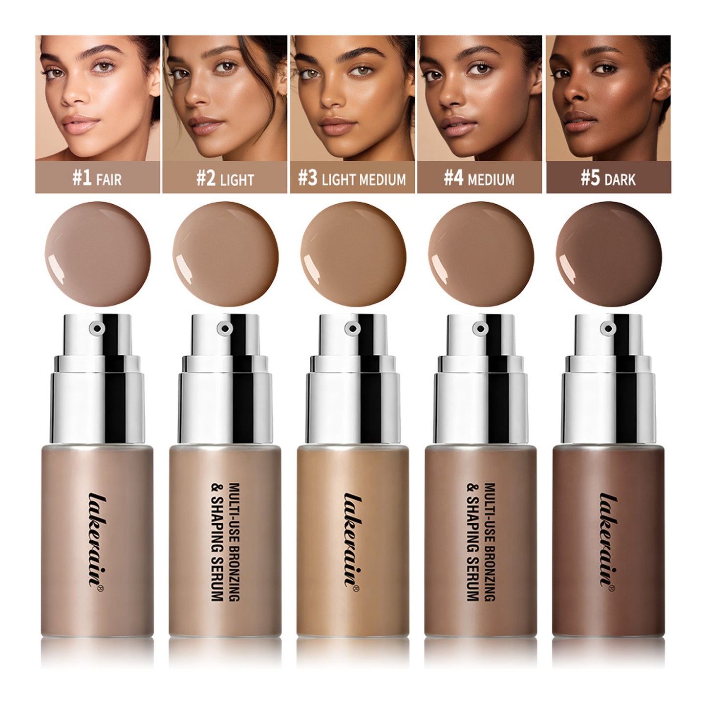 Create sculpted, glowing skin with this multi-color liquid highlighter and contour. 3D dimensional finish, blendable formula. Perfect for strobing and contouring. Radiant results.