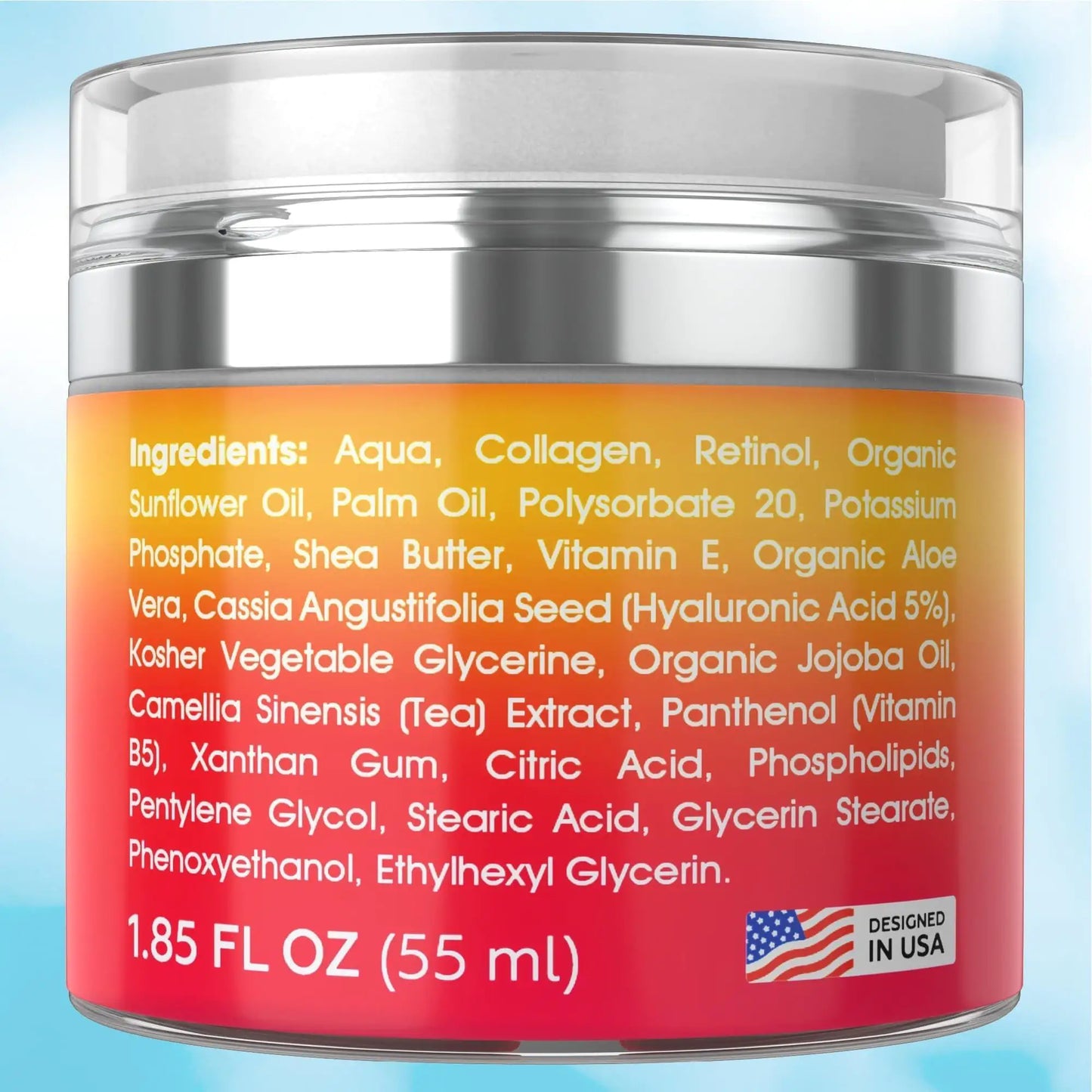 Cream for Face Collagen and Retinol Moisturizer with Hyaluronic Acid