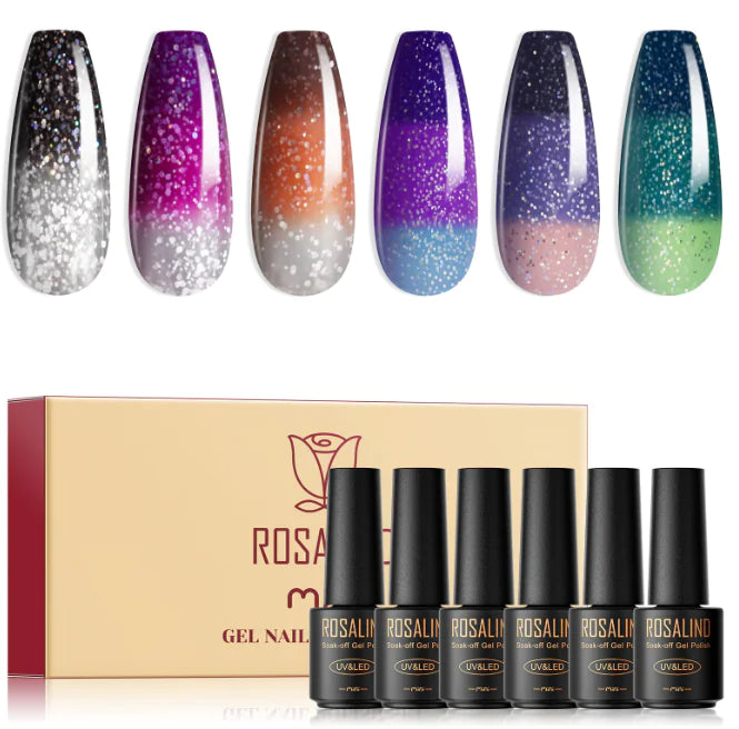 ROSALIND Gel Nail Polish Set - 12 Bottles