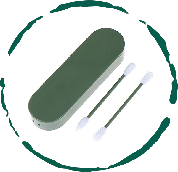 Eco-friendly reusable silicone cotton swabs. Multipurpose for ear cleaning, makeup touch-ups. Easy to clean, soft, flexible. Reduce waste, save money.

