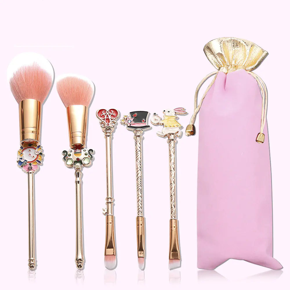 Makeup Tool Set with Alice Brushes for Blush and Eyeshadow