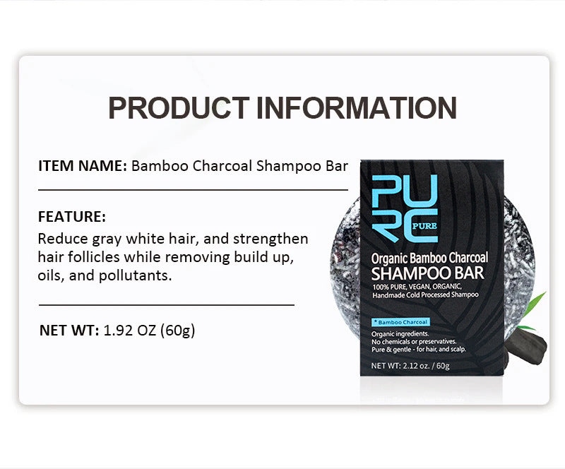 Bamboo Charcoal Shampoo Soap