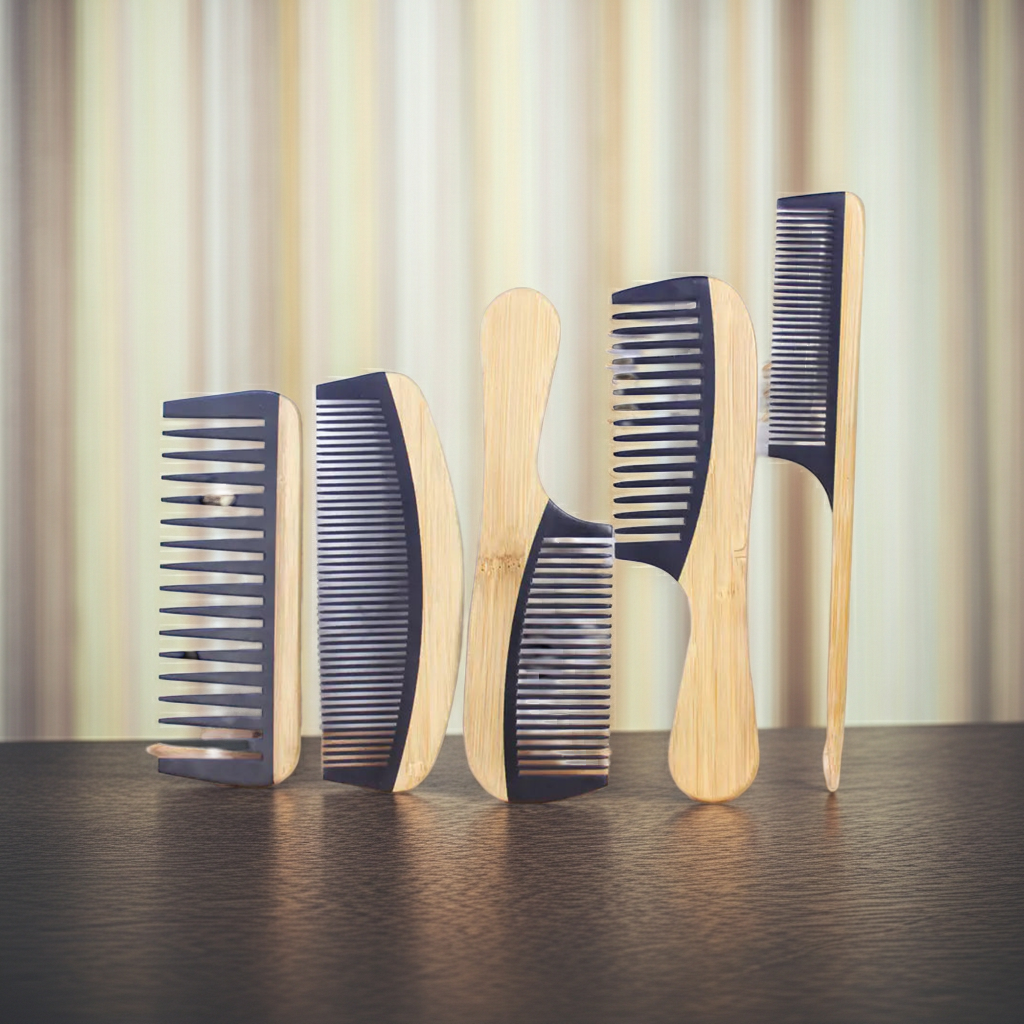 Bamboo Hair Comb - Anti-Static Wooden Design
