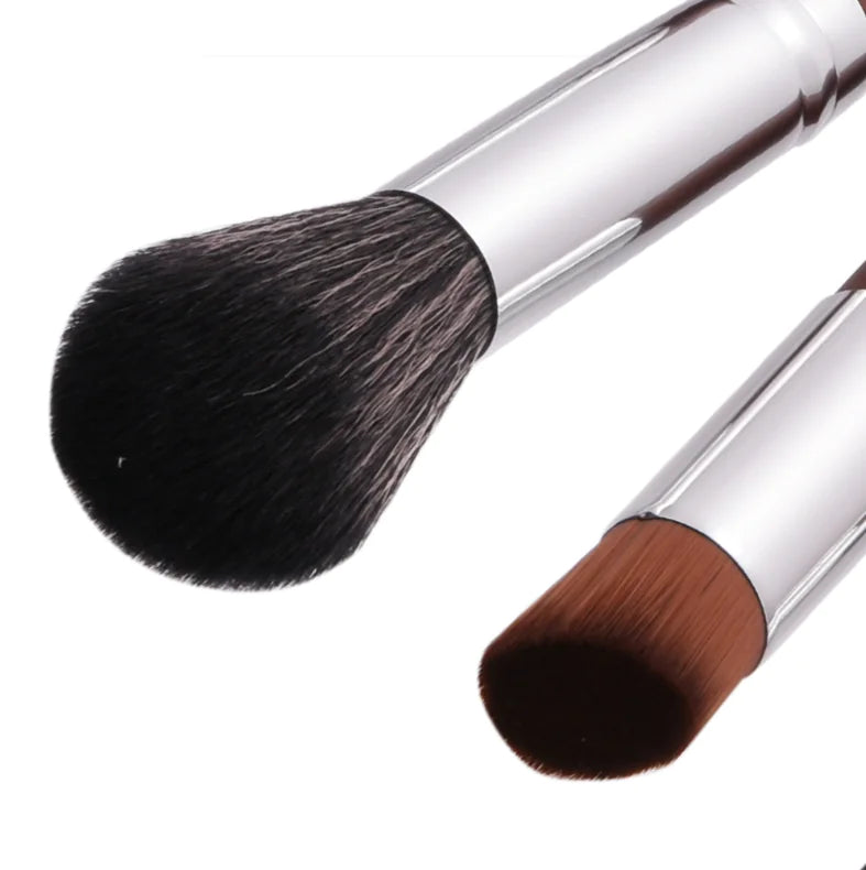 10-Piece Makeup Brush Set with Foundation and Eyelash Brushes