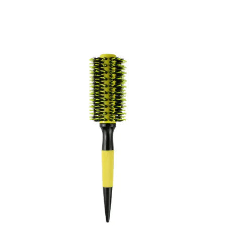 Round Wooden Comb with Mixed Nylon and Boar Bristles